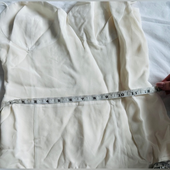 Reformation Juliette NEW Ivory Sweetheart Sleeveless Slit Midi Dress Size 6 - Picture 11 of 13